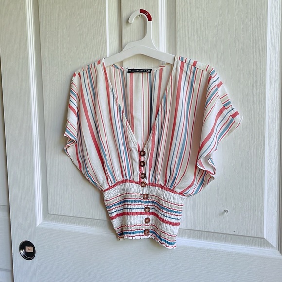 abercrombie & fitch smocked waist blouse - Picture 4 of 10